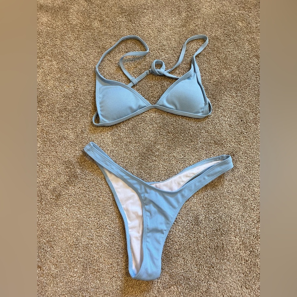 Shein light blue bikini (never worn)